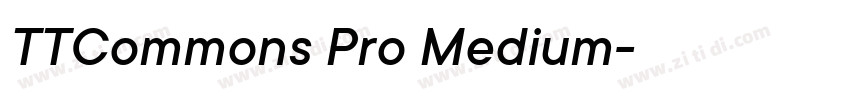 TTCommons Pro Medium字体转换